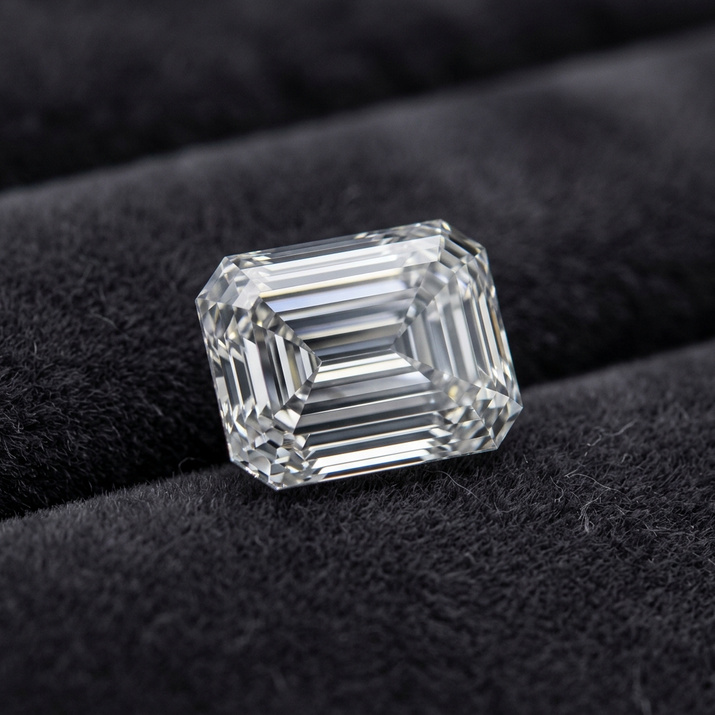 Royal Emerald Cut - Emerald Cut Grade F Certified Diamond