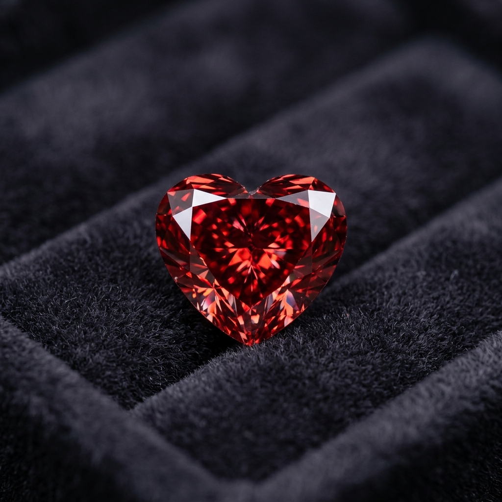 Moussaieff Crimson Heart - Heart Cut Fancy Red Certified Diamond